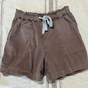 Aerie High Waist Brown Shorts